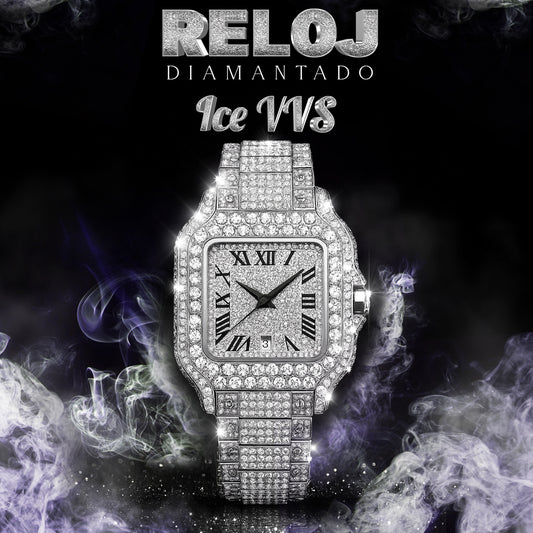 Reloj diamantado ICE VVS - HAVANNA CUBAN
